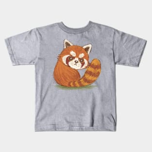 Red Panda look back Kids T-Shirt